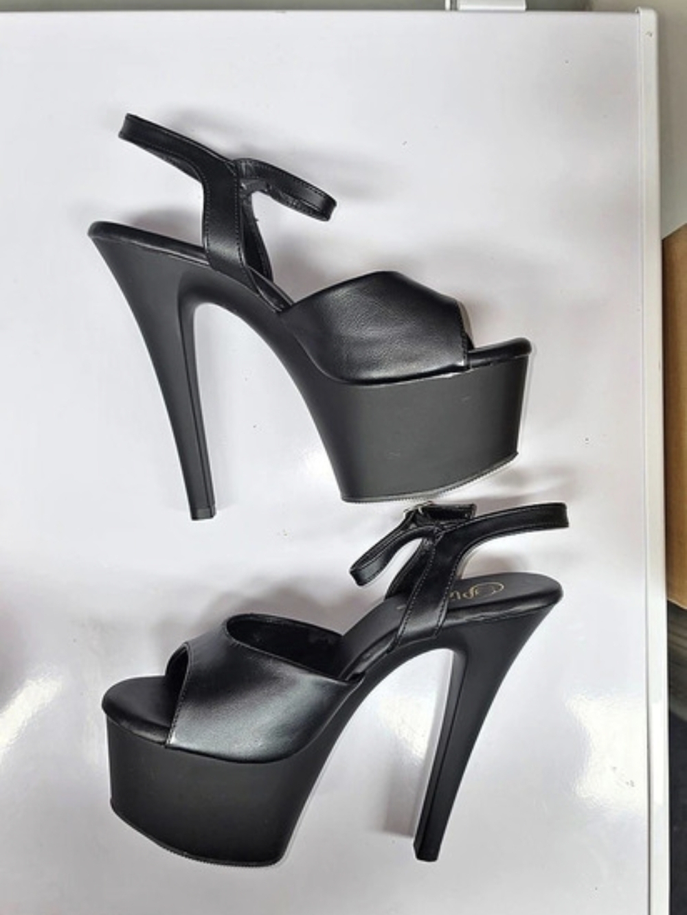Pleaser Adore-709 Black Platform High Heels
